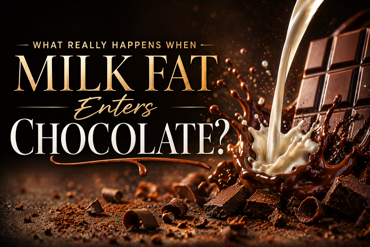 What Really Happens When Milk Fat Enters Chocolate?