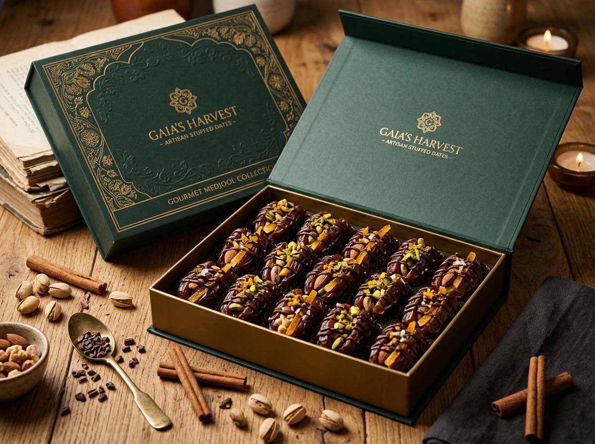 Gourmet Stuffed Dates Gift Box — RT Chocos
