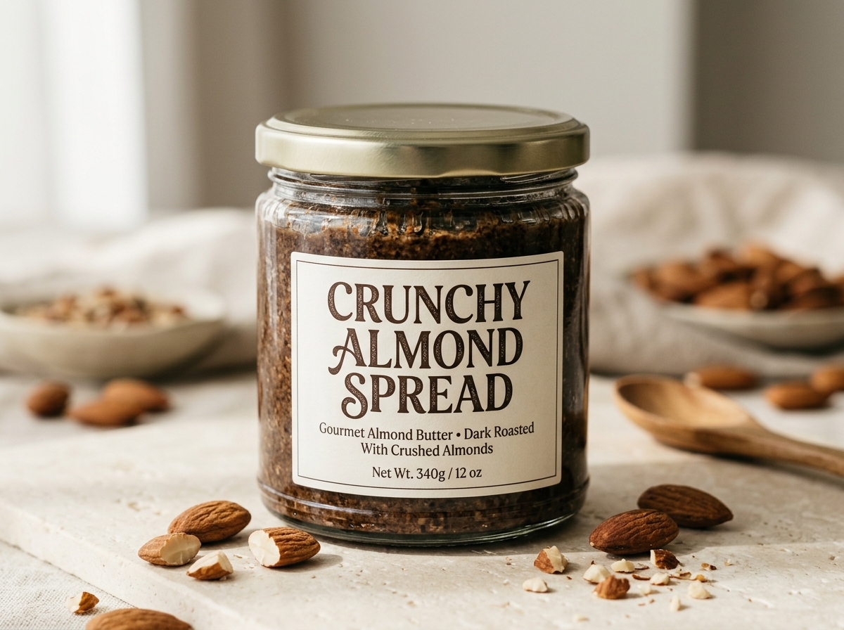 Crunchy Almond Spread — RT Chocos